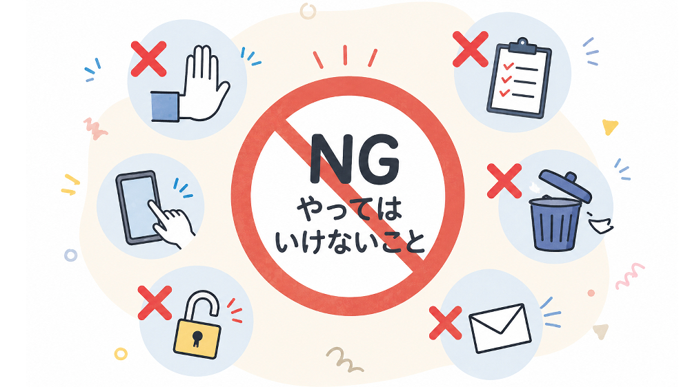 やってはいけないこと